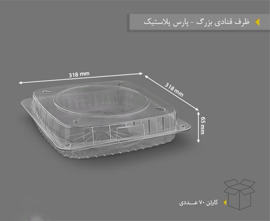 جعبه کیک کوتاه بزرگ پارس